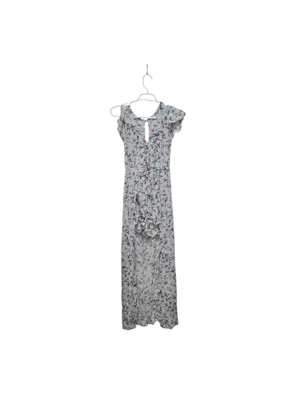 American Eagle Floral Maxi Romper Dress XS Boho